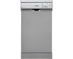 Heinner HDW-FS4552DSE++ Vrijstaand Vaatwasser – 10 Couverts – 5 Programma’s – LED Display – AquaStop – Zilver – 5 Jaar Garantie