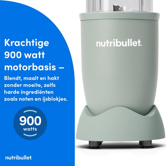 Nutribullet Exclusive Pastel - Blender - 900 Watt - Smoothie Maker - Incl. To Go Accessoires & Digitaal Receptenboek - Jade van Nutribullet — afbeelding 5