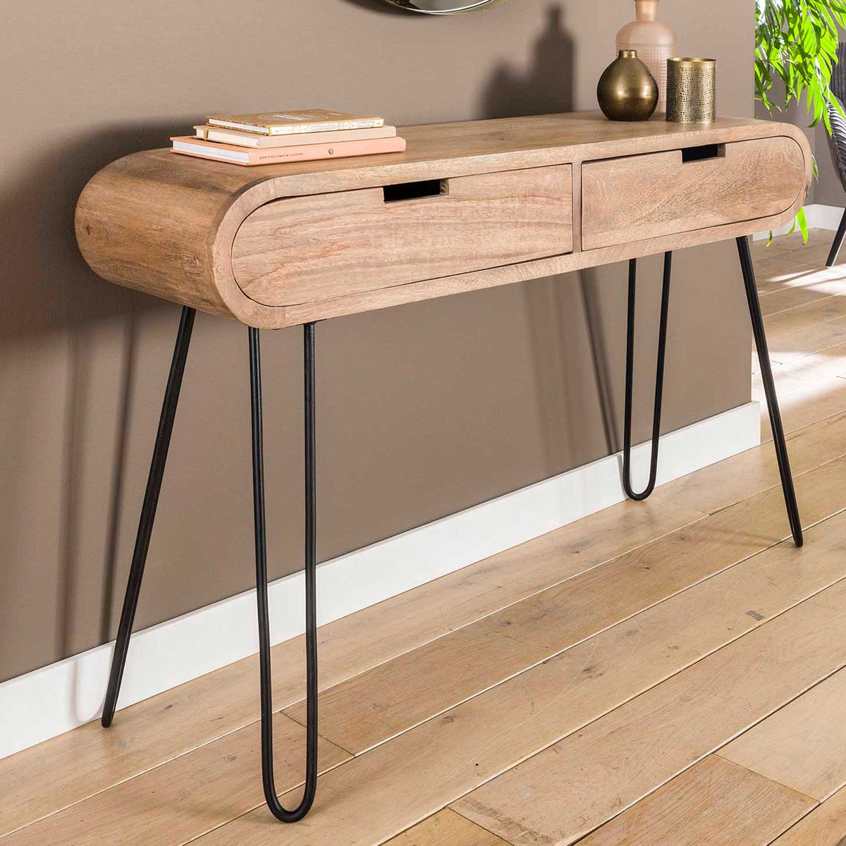 Sidetable Sheila - Mangohout - Zijlstra - Wandtafel - Bruin - Hout