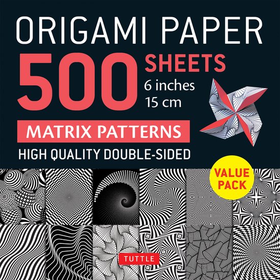 Origami Paper 500 Sheets Matrix Patterns