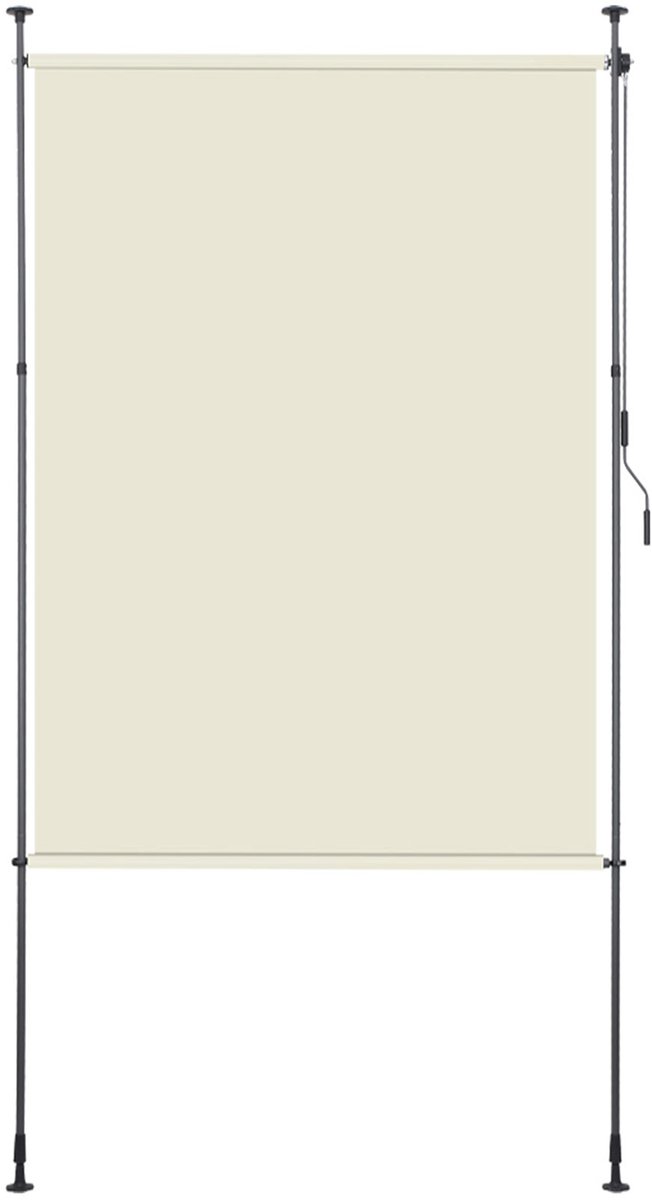 Rolgordijn voor buiten 150 x 270 cm crème - Rolgordijn - Rolgordijnen - Zonwering - Zonwer