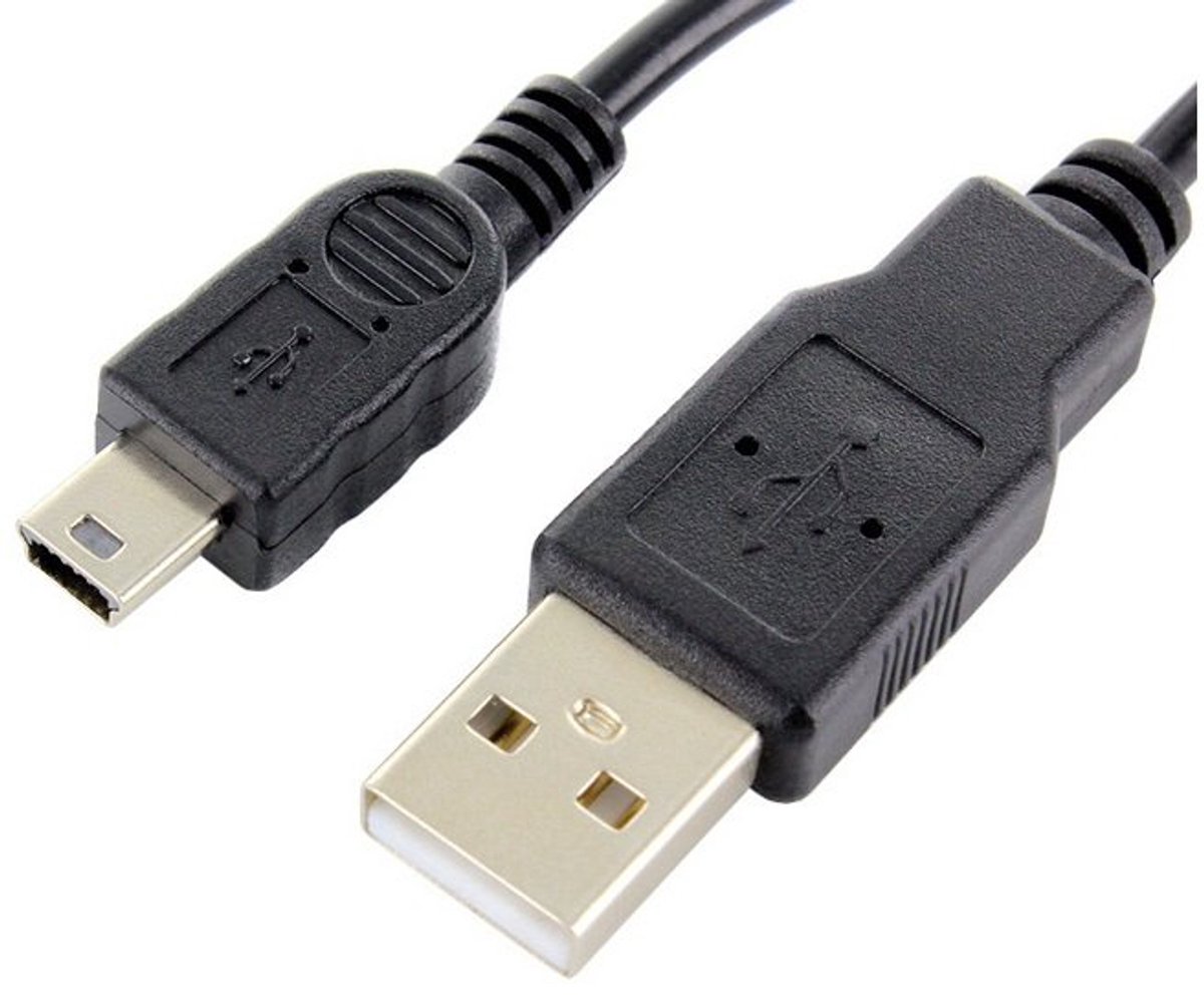 Universele Mini USB Kabel - 3m - Laden & Data voor GPS, PDA, Camera