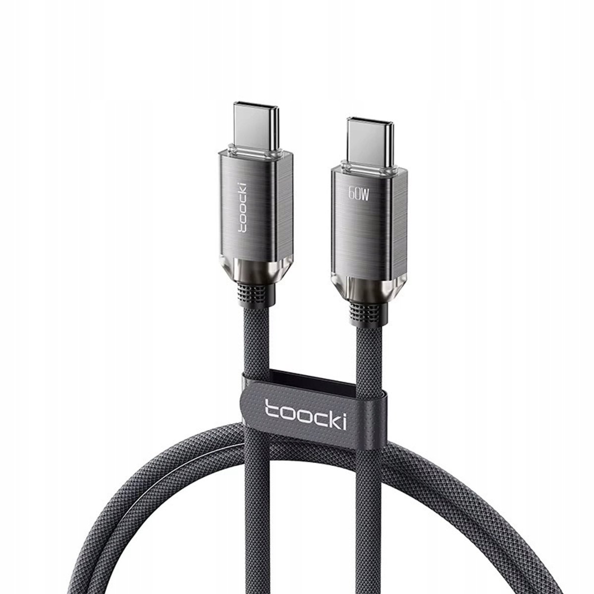 TOOCKI USB-C naar USB-C Kabel 60W 2m - Snelladen & Data