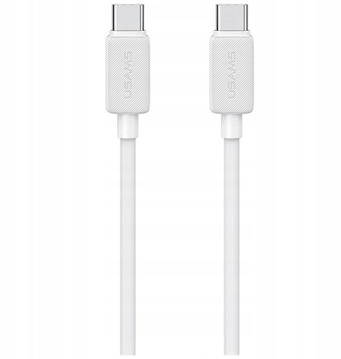 USAMS KY Serie US-SJ696 USB-C naar USB-C Kabel 60W 2m Wit