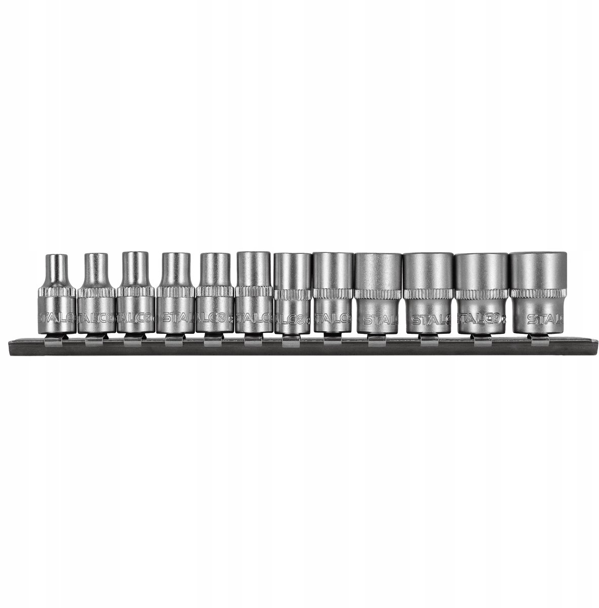 Stalco Doppenset 1/4" 12-delig CrV Staal