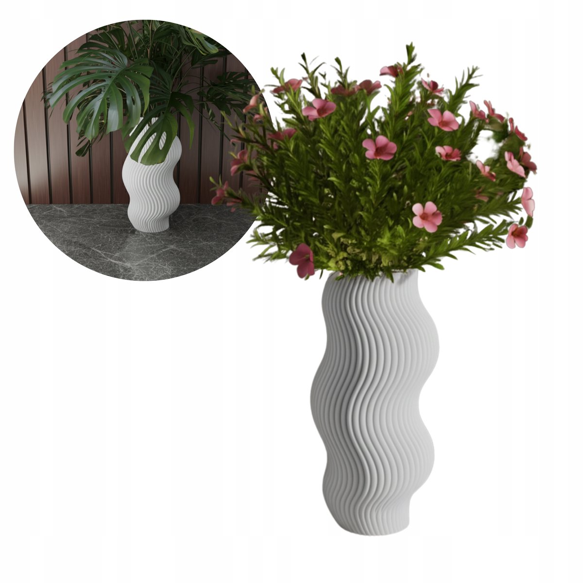 Designer kunststof bloempot - modern en duurzaam voor huis en tuin