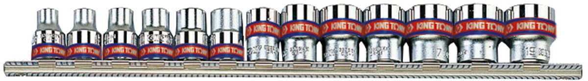King Tony 3/8" 12-zijdige doppenset, 13-delig, 1/4"-13/16"