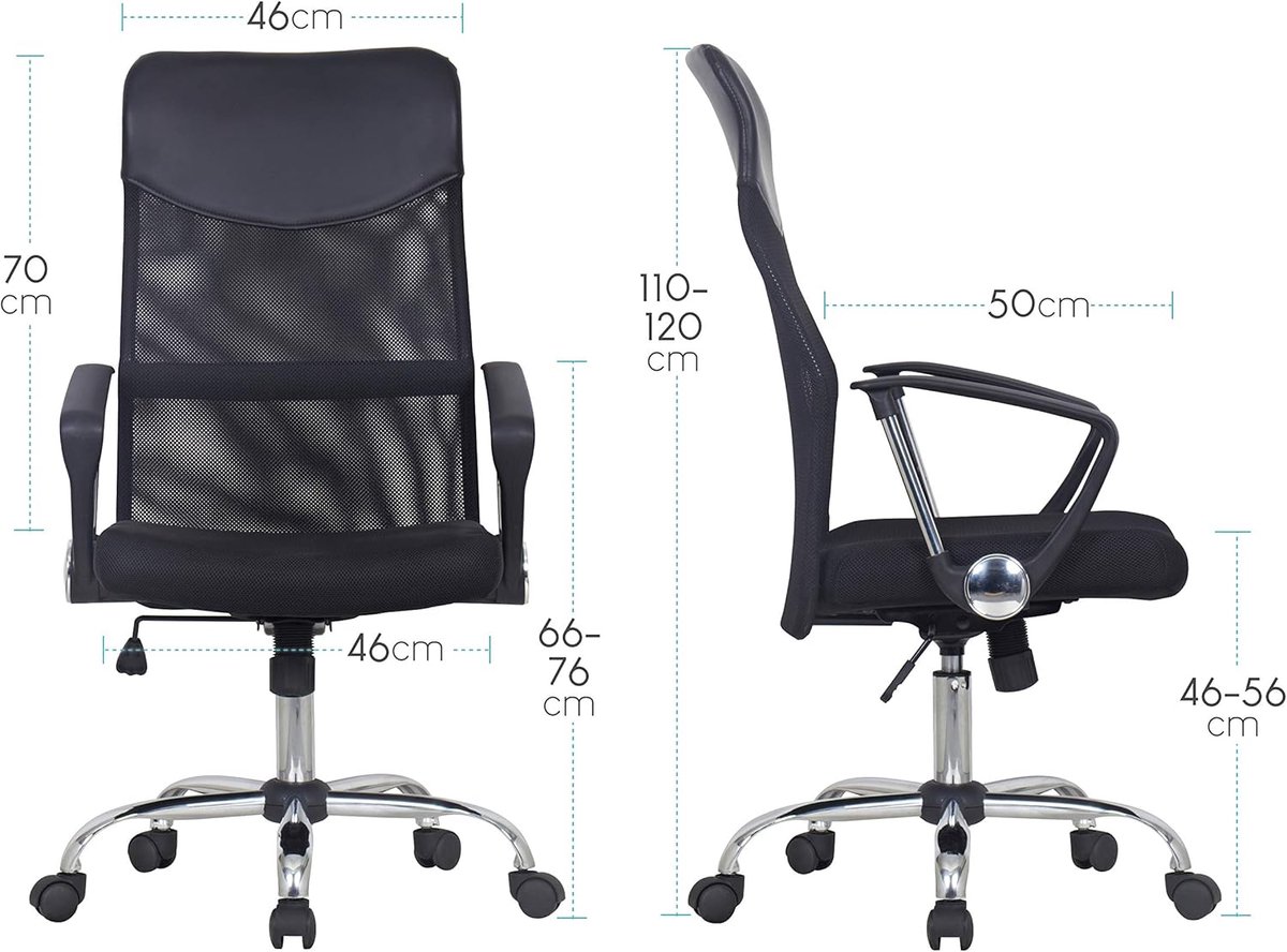 Ergonomische Gaming Stoel - Mesh, verstelbare rugleuning, tot 120 kg thumbnail 5