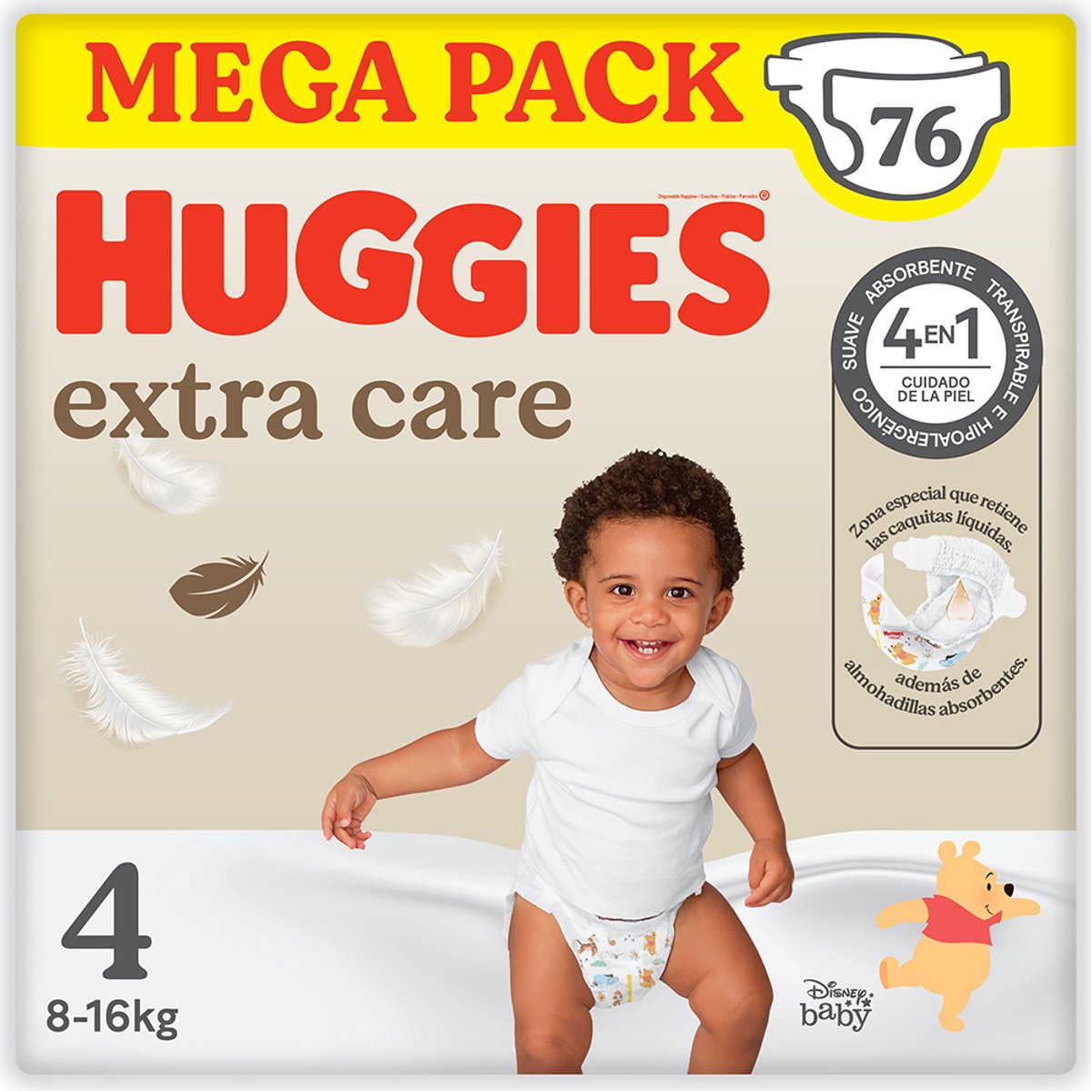 Huggies® Extra Care baby luiers, Maat 4 (8 tot 16 kg), 76 luiers met vochtindicator en Disney designs, Maxi Pack — afbeelding 10