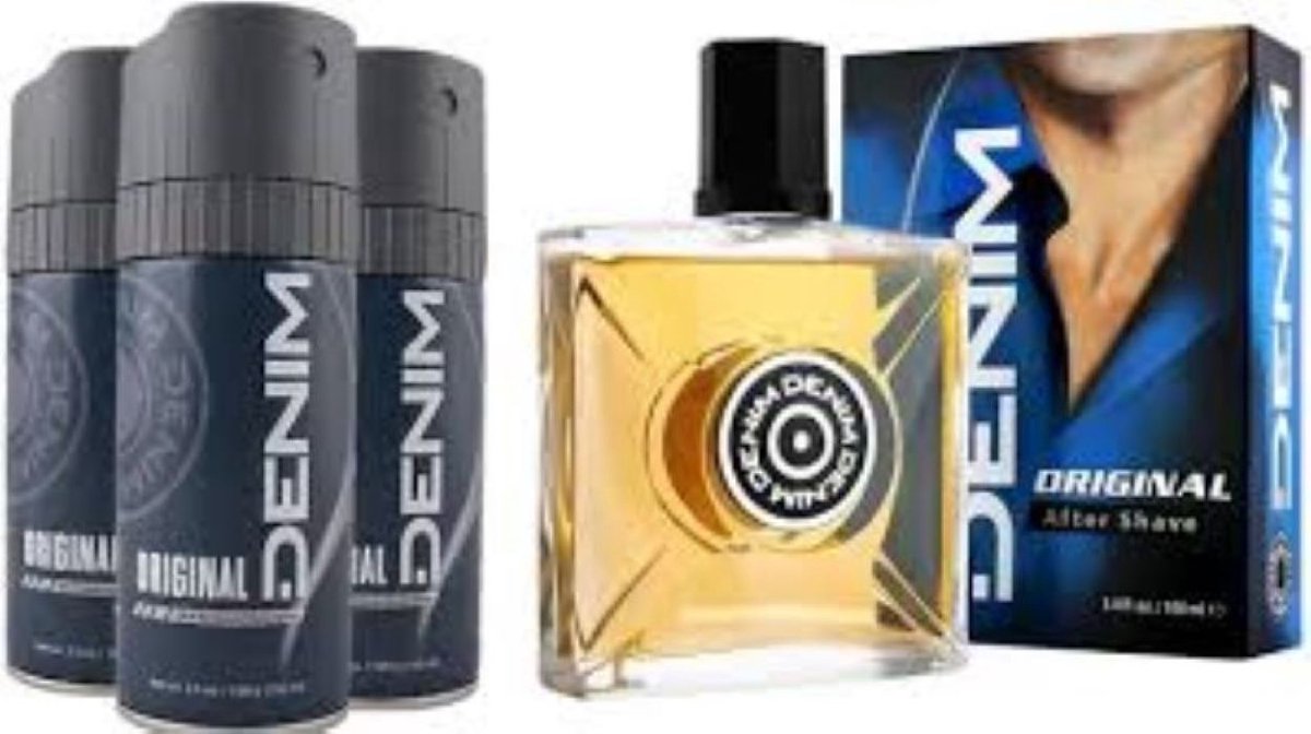 Denim After Shave Original 100 ml & 3 Deodorant - Body Spray