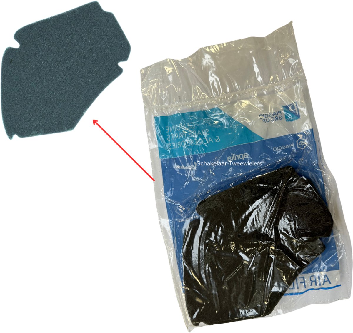 Piaggio Luchtfilter Element Piaggio Zip 50 4T-3V Origineel Piaggio