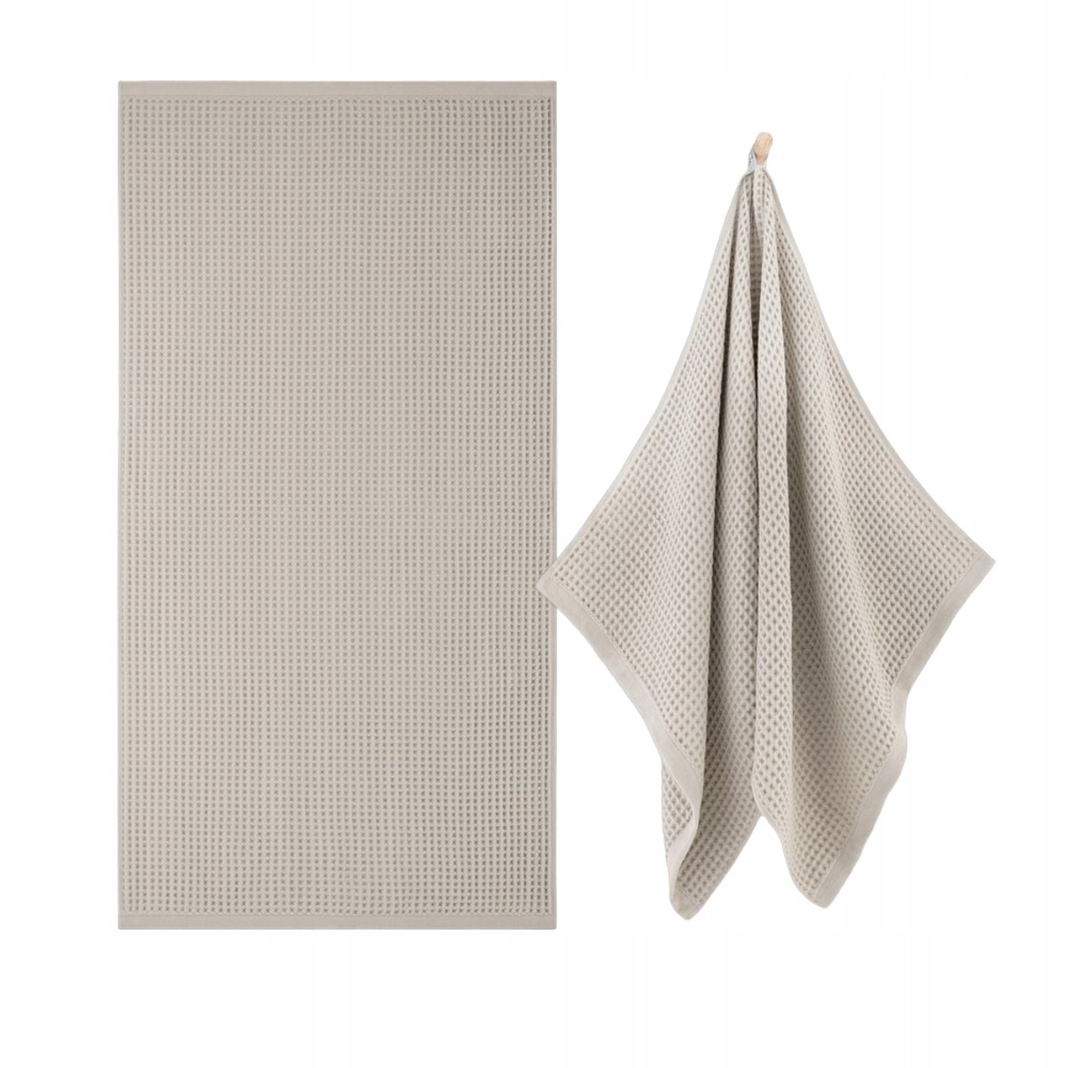 Zwoltex Natural Badhanddoek Grijs 70x140cm - Zacht & Absorberend