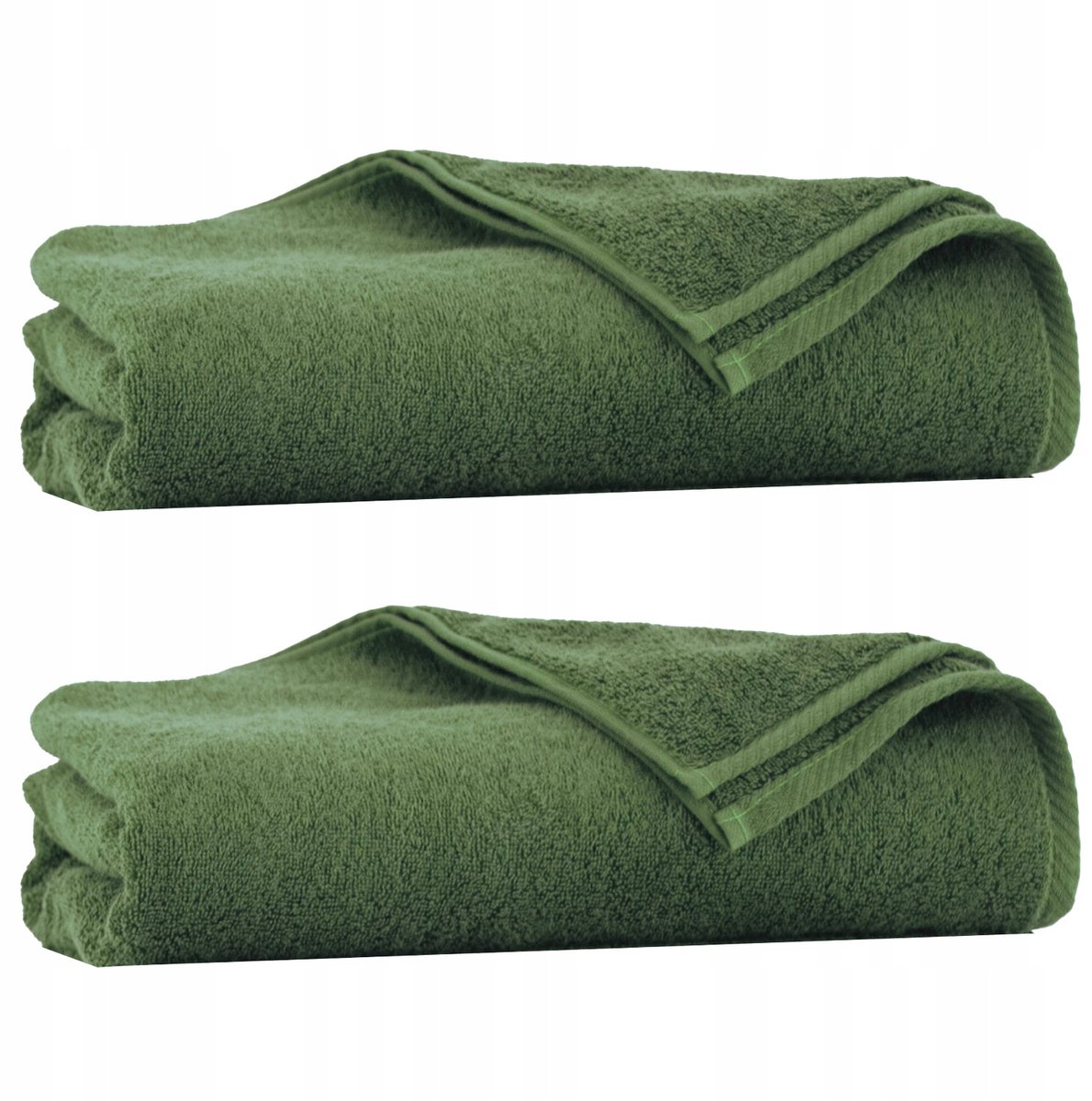 Zwoltex Handdoekset Kiwi Kaki 50x100 & 70x140cm - 100% Egyptisch Katoen