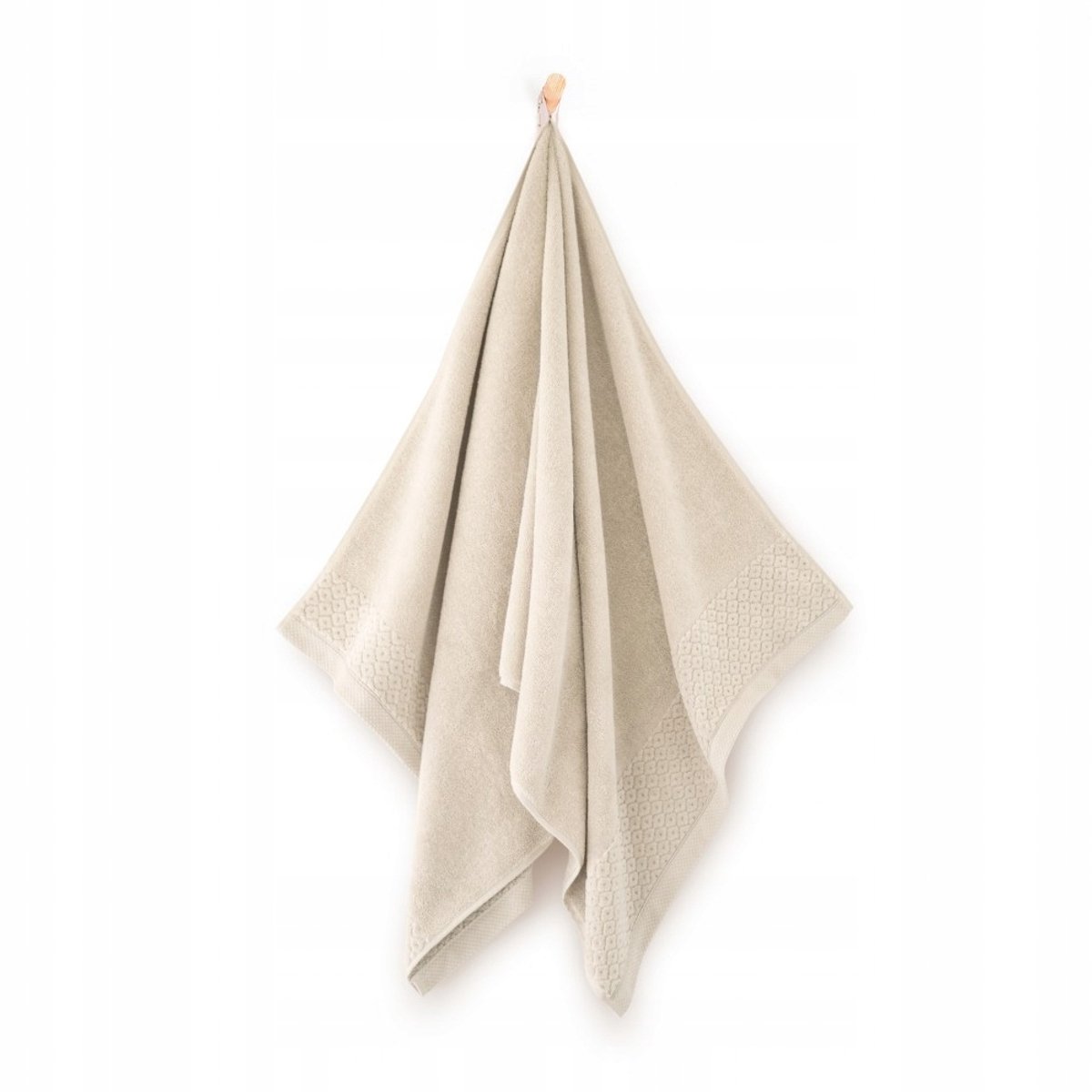 Zwoltex Primavera Handdoek Egyptisch Katoen 50x90cm lichtbeige