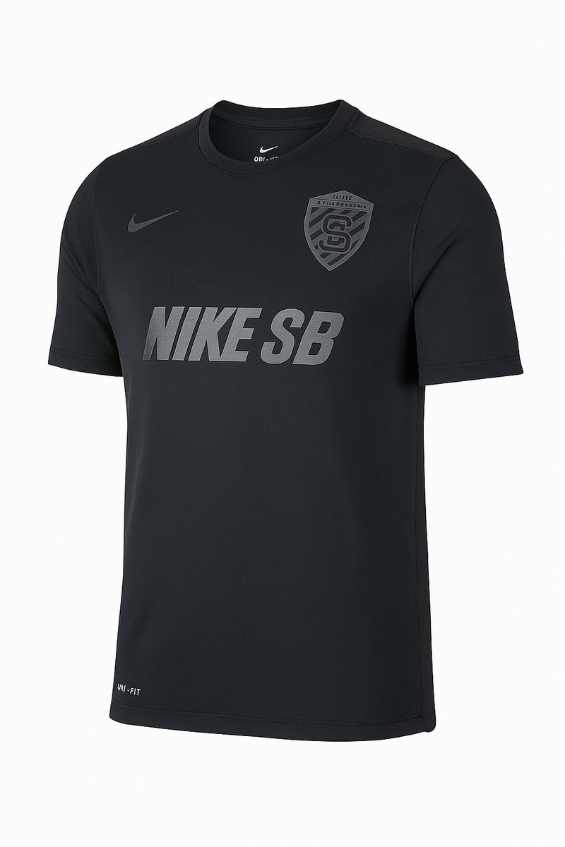 Nike SB Sportshirt Vintage Heren Skateboarding Zwart
