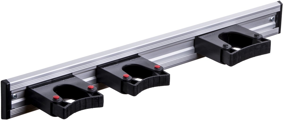 Toolflex Original Aluminium Gereedschapsrail met 3 Houders - 50cm - incl. 3 gereedschapsklemmen