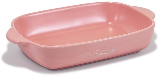 Savorelle roze keramische ovenschaal – 19cm x 13cm