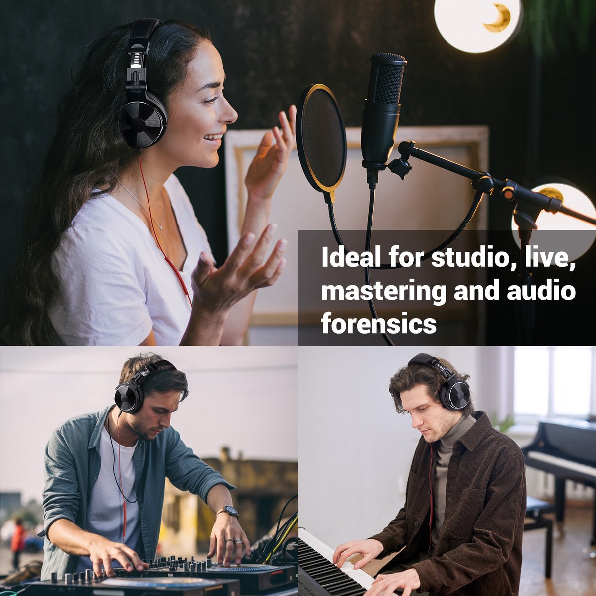 V2FUTURE Pro20 Bedrade DJ Koptelefoon Over Ear - afbeelding 2