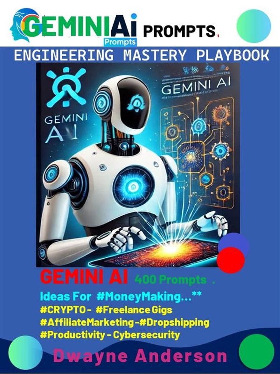 Omslag van Gemini AI Prompt Engineering Mastery Playbook