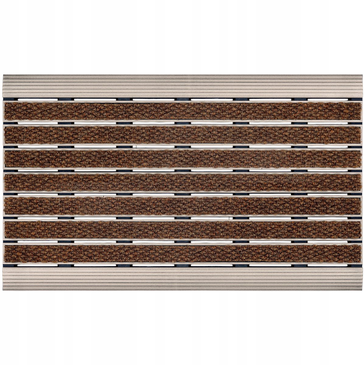 Premium Buitendeurmat 44x70cm - Stevig Rubber & Stijlvol Bruin