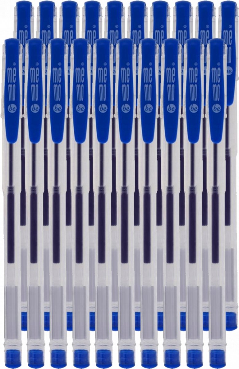MemoBe Gelpen Blauw 0.7mm - Set van 20 stuks
