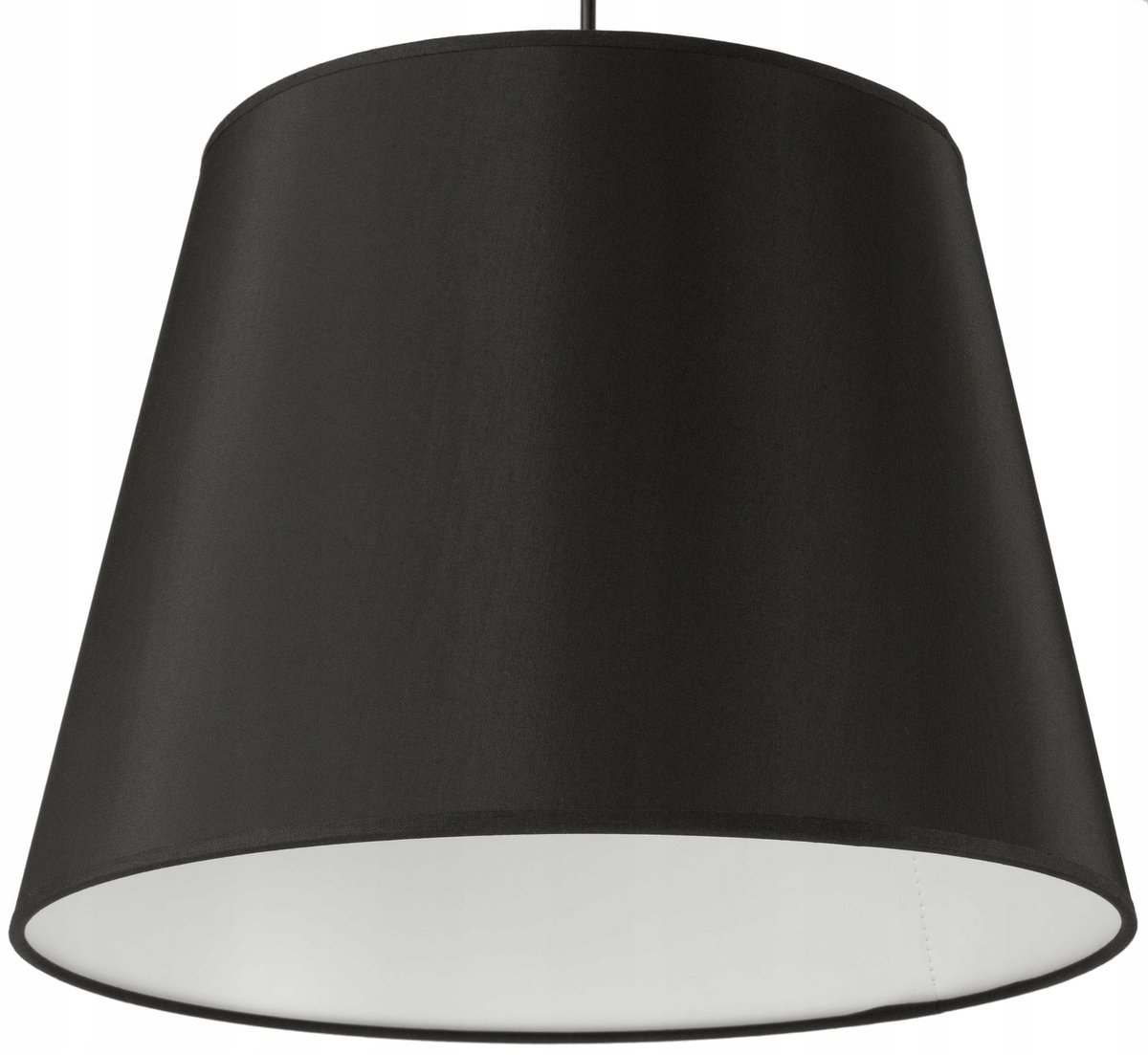 Grote Zwarte Kegel Hanglamp met Premium Stofkap - Modern Design