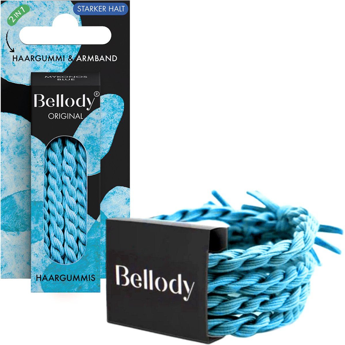 Bellody - Haargummie Elastiek - Mykonos Blue