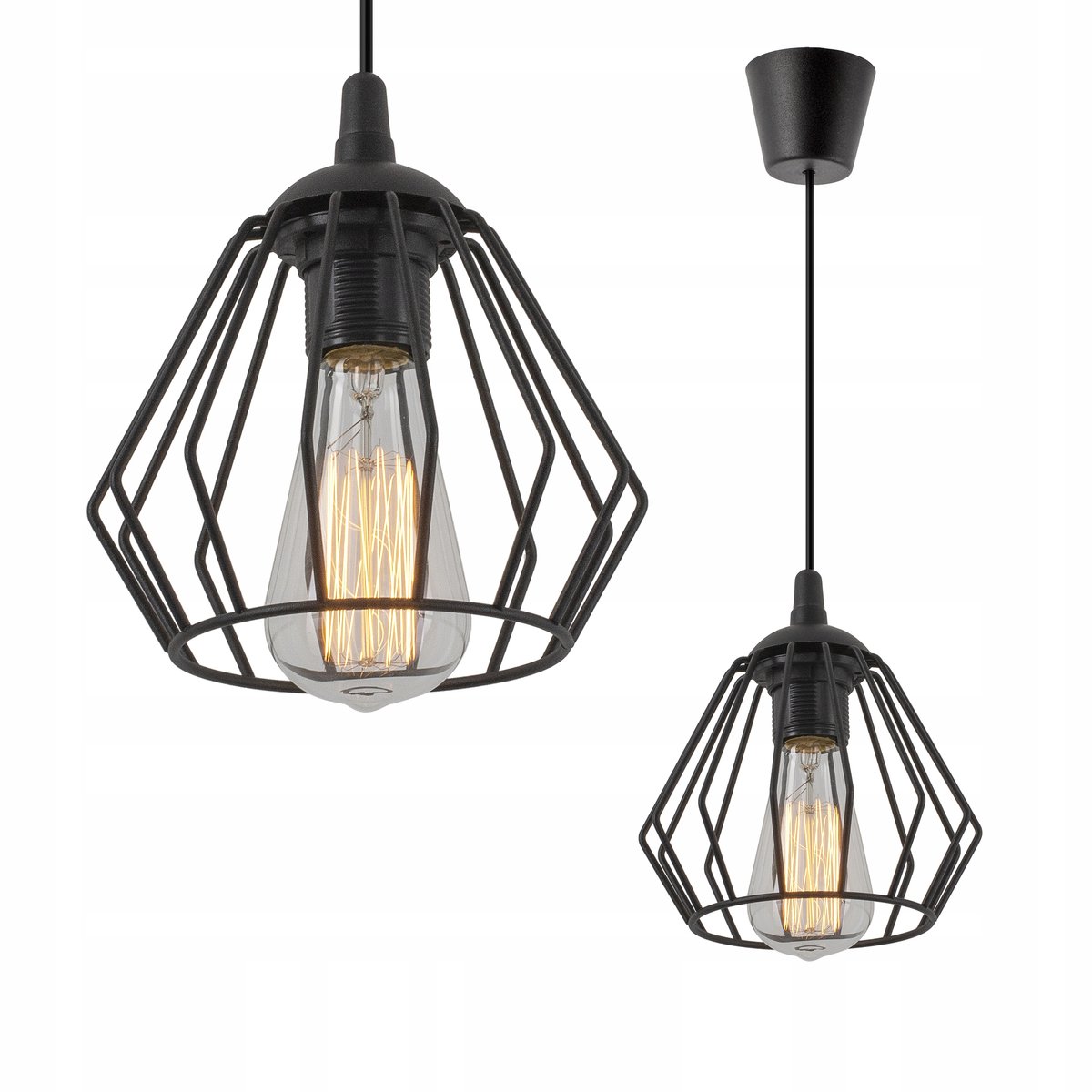 Lampex Deo Hanglamp E27 Metaal Zwart - Stijlvol en Modern