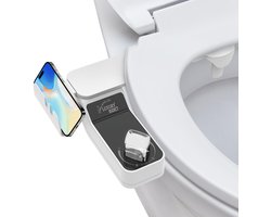 Namajunas - Bidet - Bidet wc - Bidet voor in het toilet - Niet-elektrisch Zelfreinigend Bidet - Warm & Koud Dubbele Watersproeier voor Toilet - Met 2 Mondstuk - met Zelfreinigende Mondstuk - Aanpasbare Druk - Voor Achterwas Eenvoudige Installatie