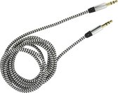 SOLOGIC 3.5mm stereo kabel | 1.5 mtr | 3.5mm - 3.5 mm | grijs