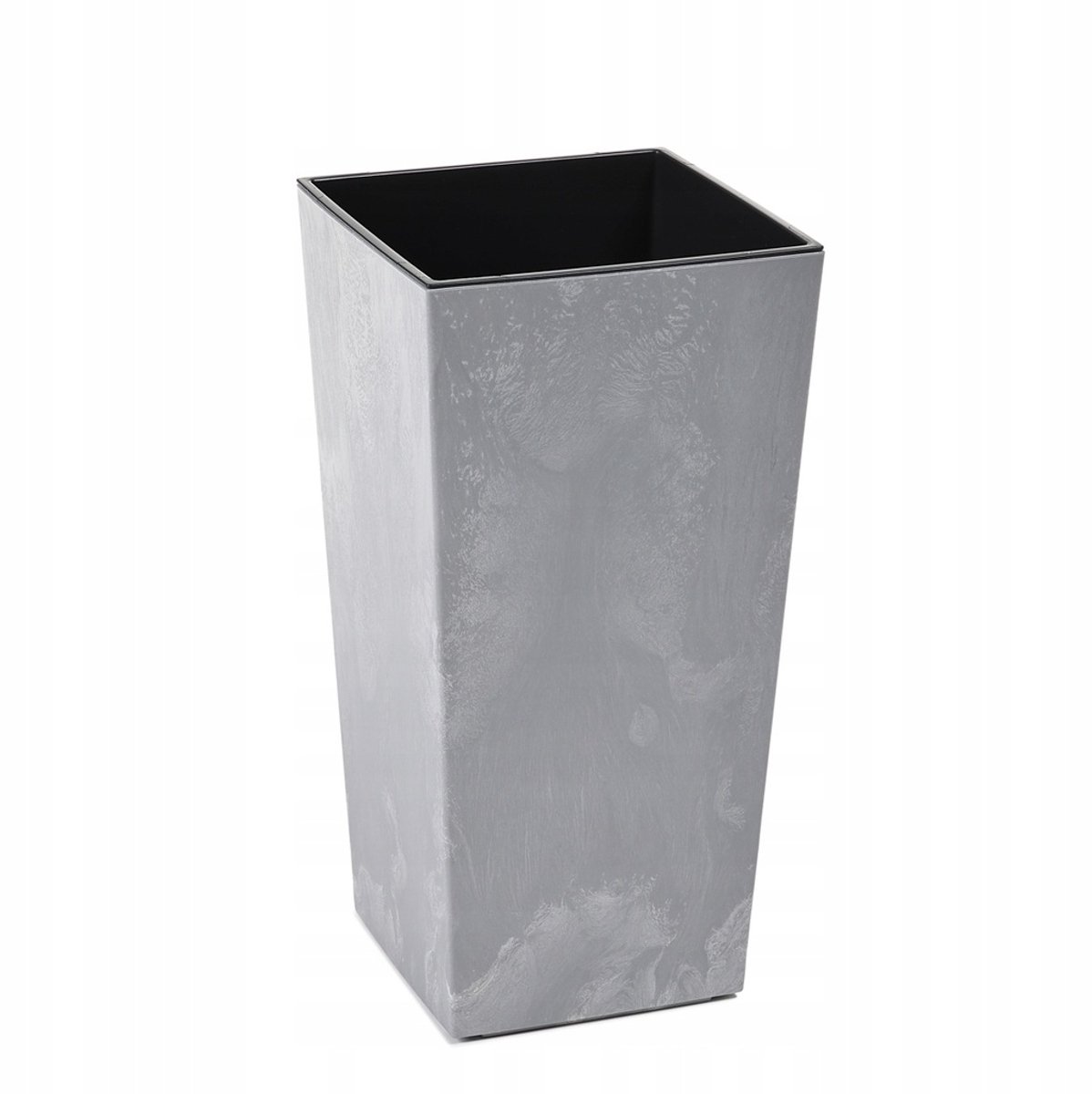 Bloempot FINEZJA 40x40x75cm Beton Grijs met Inzetstuk