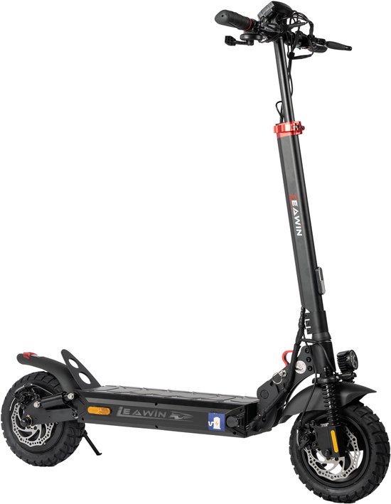 Elektrische Step T4 - 48V 13Ah (624 Wh) Accu - Actieradius 40 km - 500W Motor - Max. 25 km/u - 10” Vacuum All-Terrain - Voor- en Achtervering - Opvouwbare