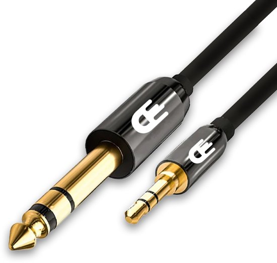 Drivv. Premium 3,5 mm Jack naar 6,35 mm Kabel - Jack Kabel - Audio Kabel - 1 meter