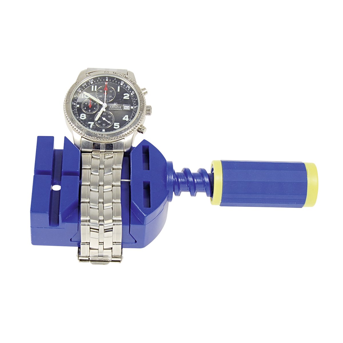 SELVA-penverwijderaar met spindel, voor het verwijderen van de verbindingspennen uit metalen schakels, solide horlogemakersgereedschap, van kunststof