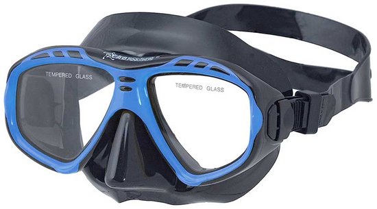 Masque de plongée Abysstar Argo Black, Blauw, Zwart , homme et femme