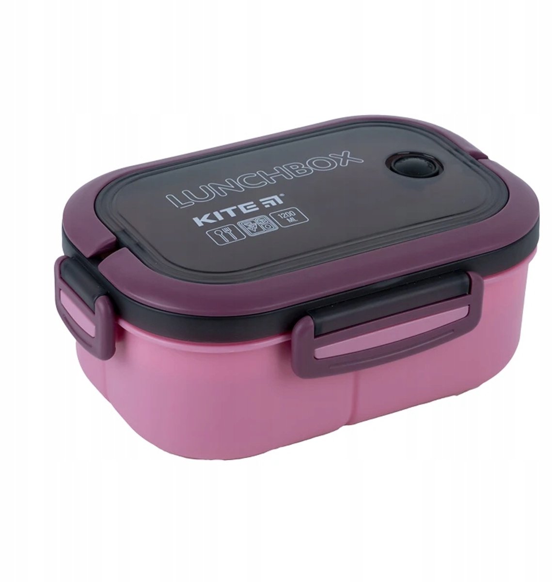 Lunchbox met vakjes en bestek, 1200ml, BPA-vrij, KITE