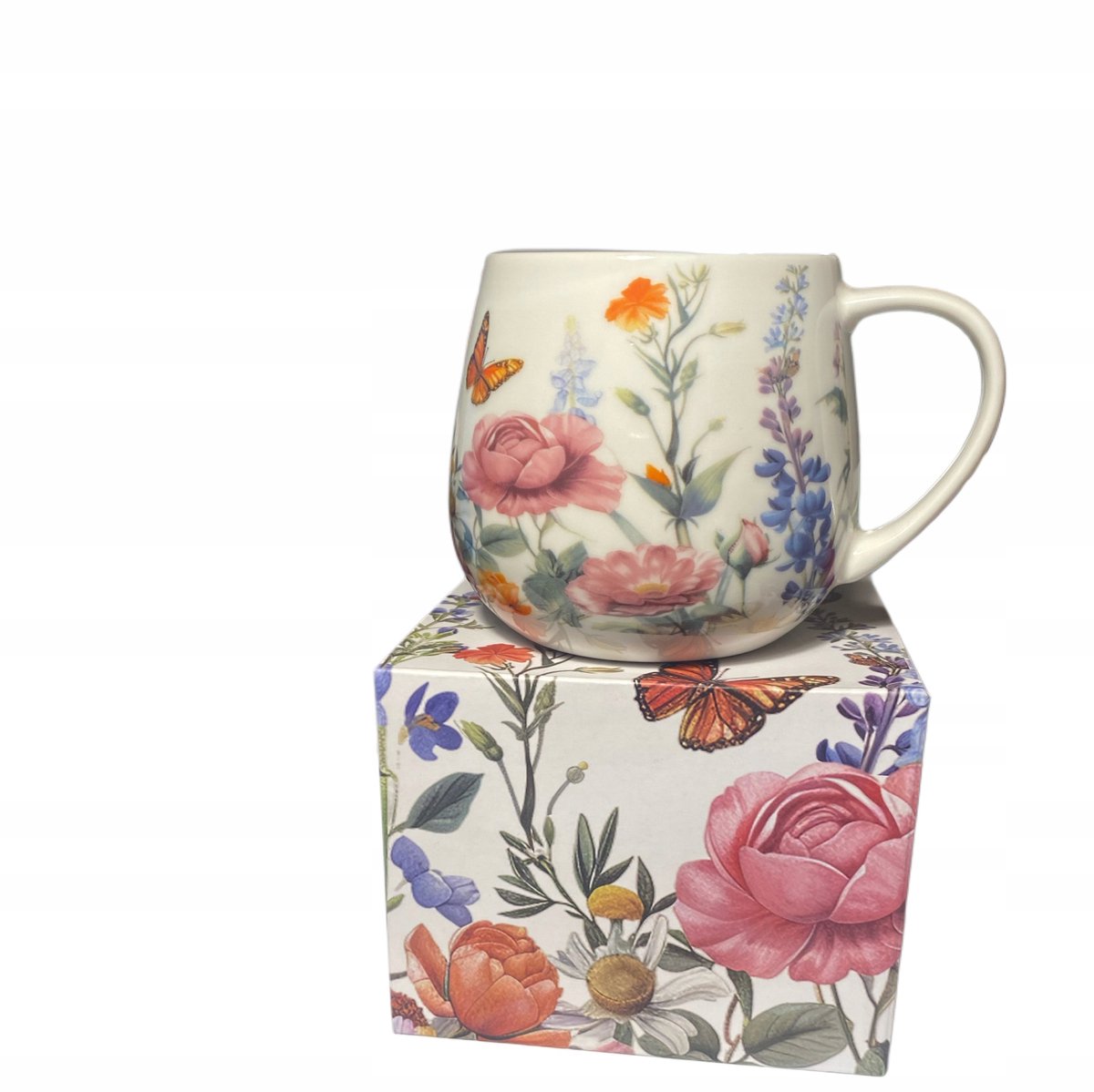 Porseleinen Mok "Zomer" 430ml - Bloemendesign