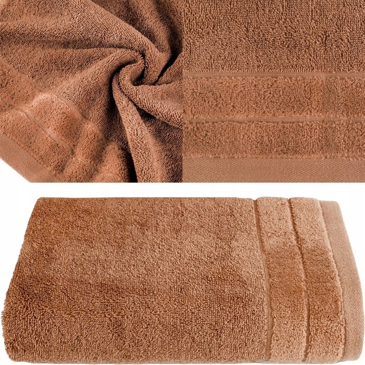 Zachte Katoenen Badhanddoek 70x140 cm - Terracotta