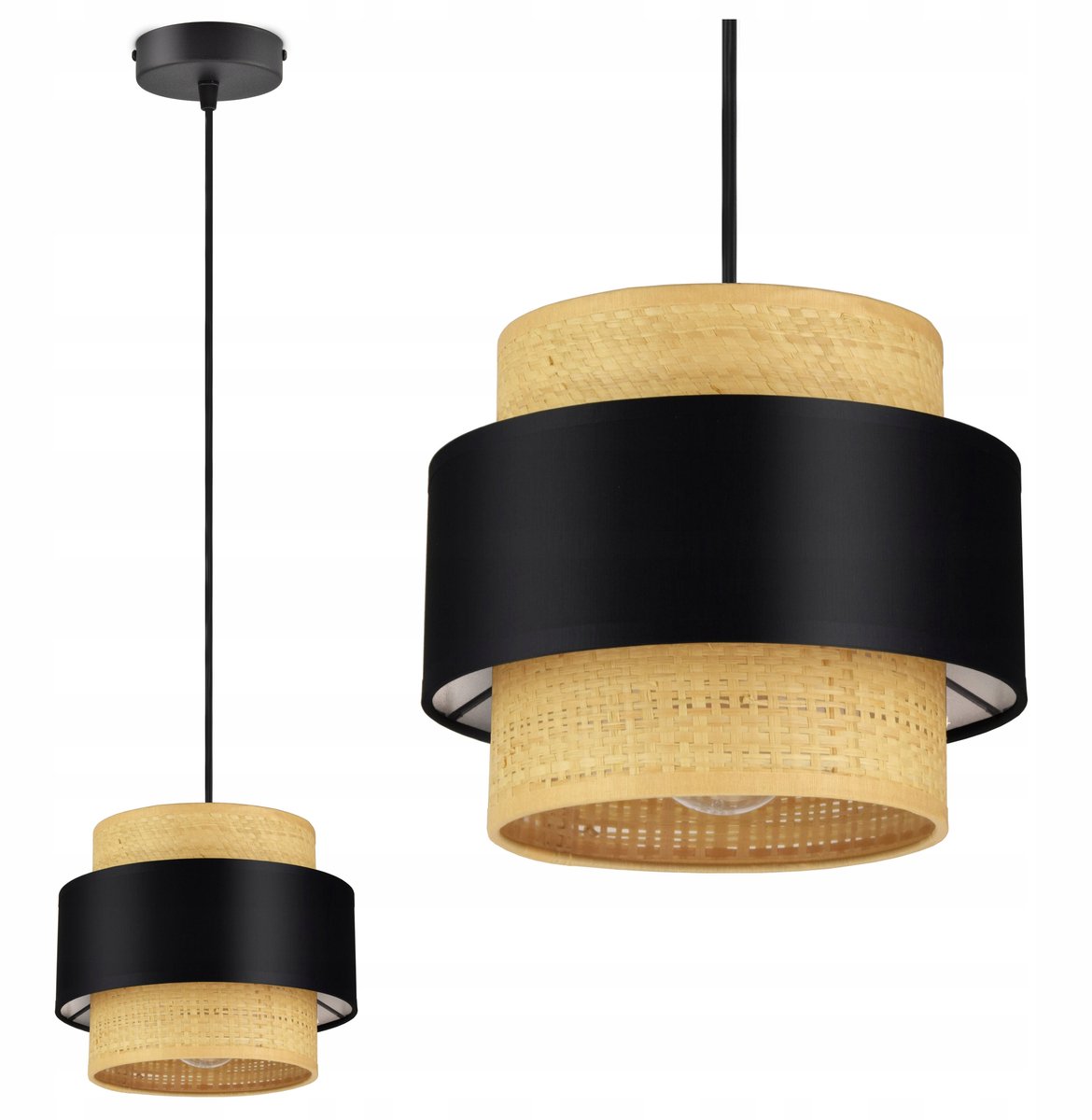 Rattan Hanglamp - Stijlvolle Plafondlamp voor Woonkamer & Keuken