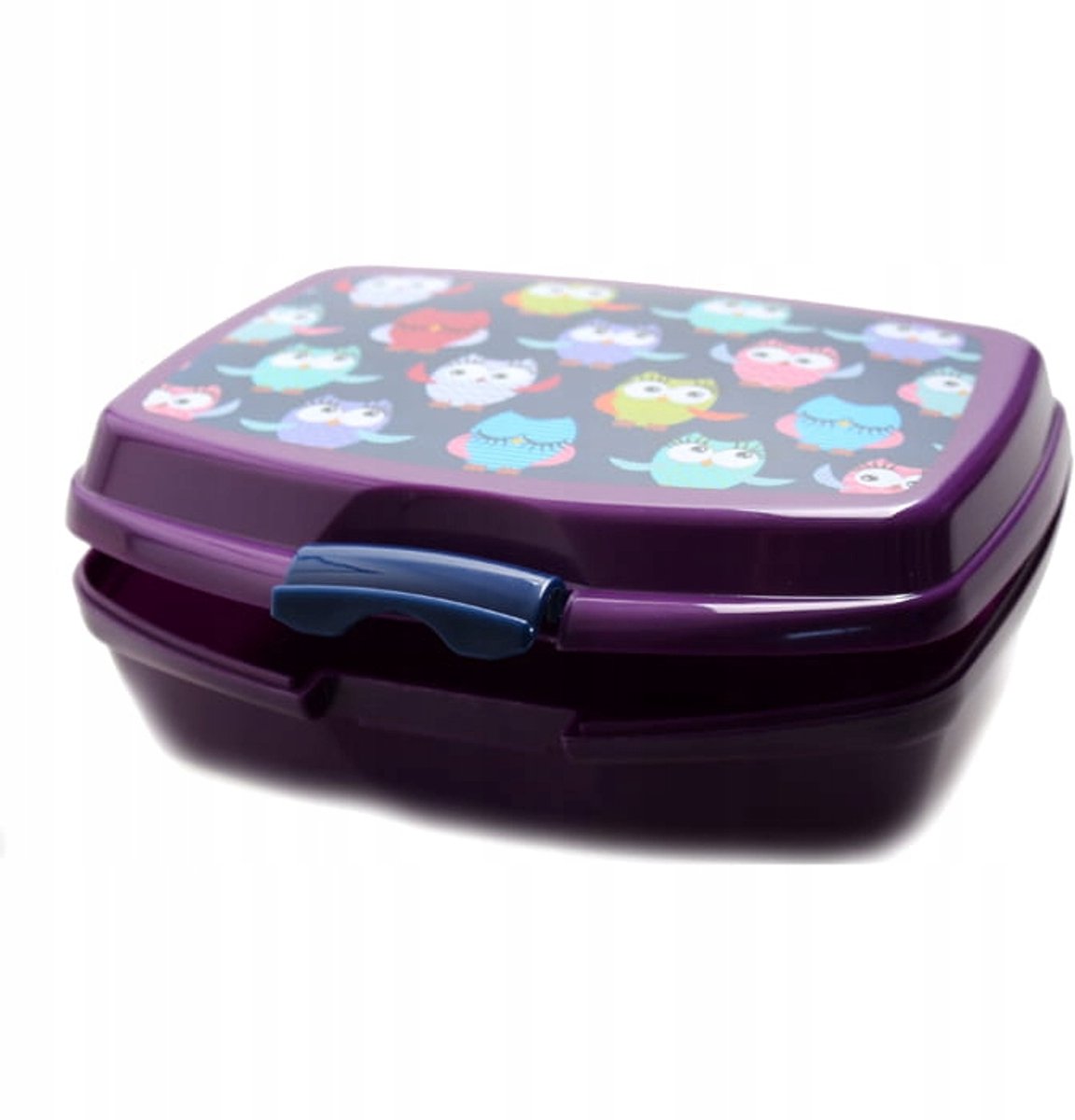 Lunchbox Uil 500ml - Paarse Broodtrommel voor Kinderen