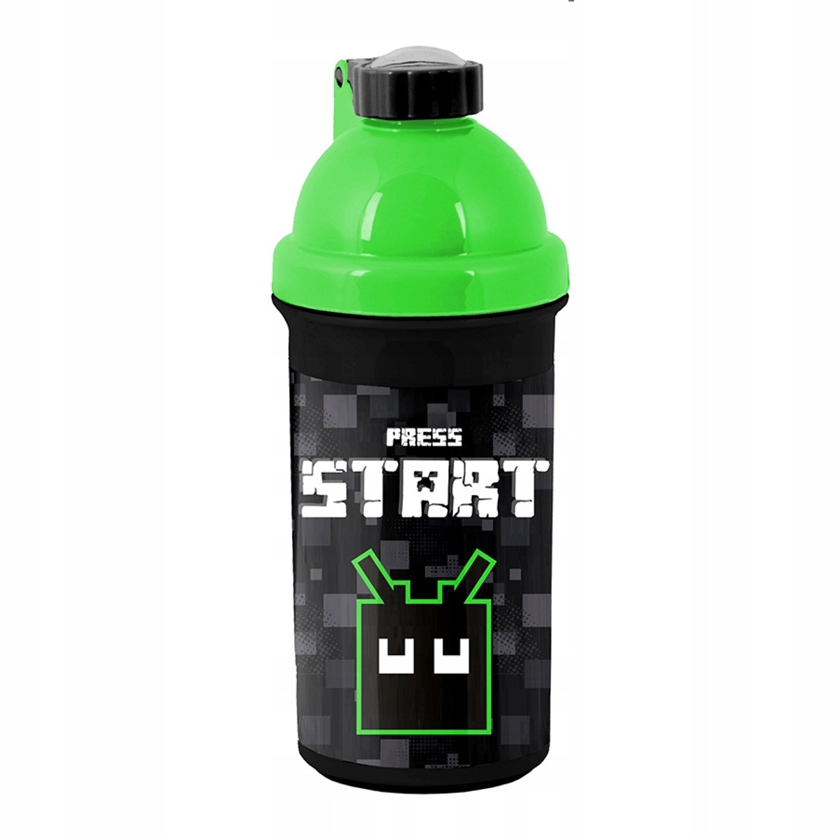 Paso Bidon Game Z Grą Czarny Zielony 550ml Szkolny