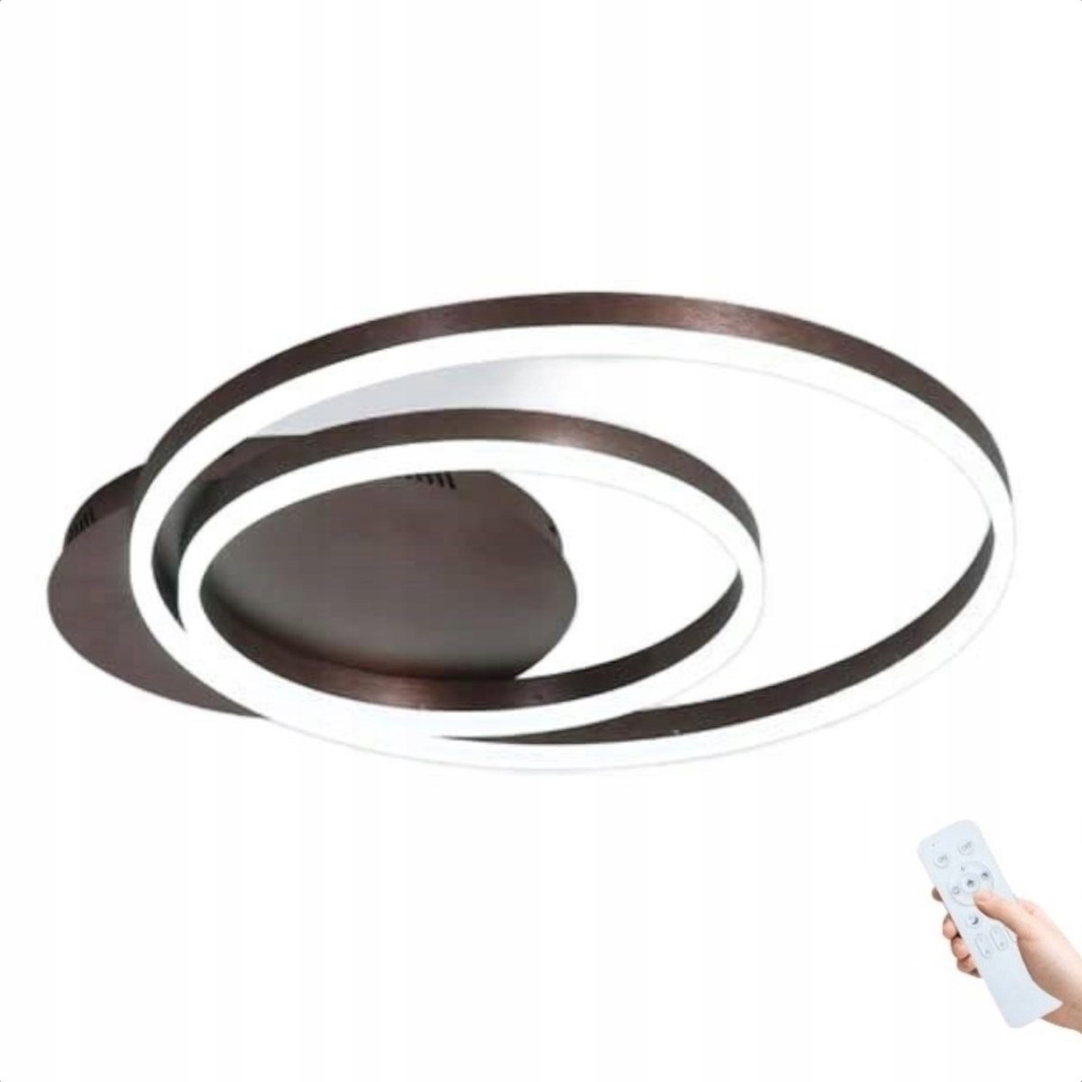 Moderne Zwarte Plafondlamp LED met afstandsbediening - 3 kleuren