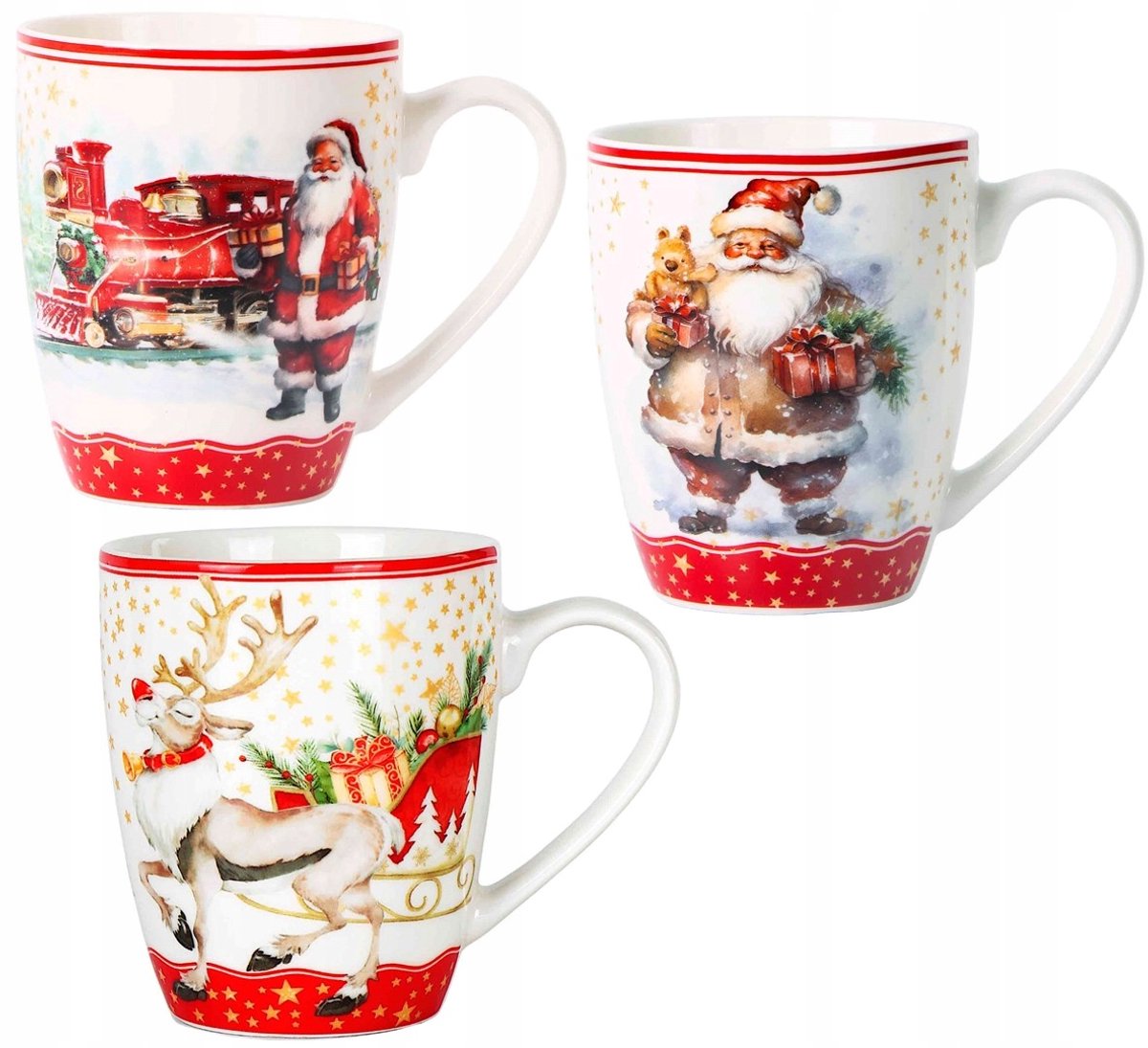 Veroni Navidad Porseleinen Mok 360 ml - Feestelijk Ontwerp