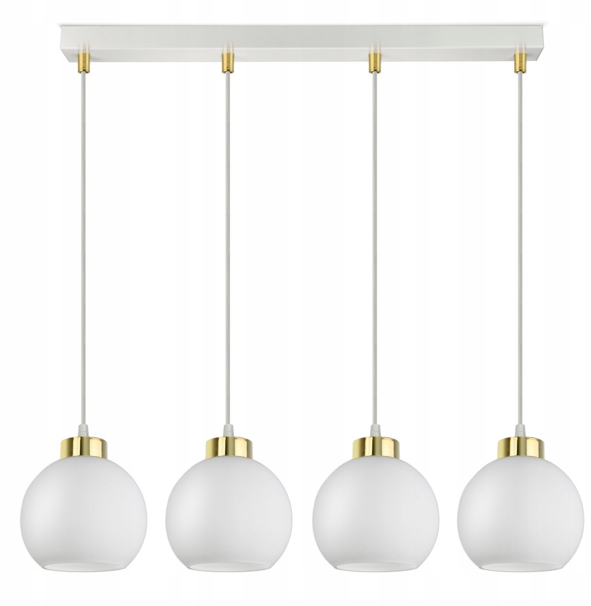 Moderne Witte Glazen Plafondlamp met 4xBallen - E27