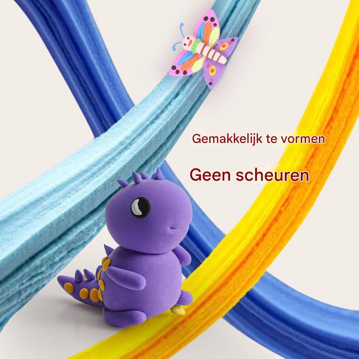 Vitdipy - Modelleerklei Set - 36-delig - Ultralichte Luchtdrogende Klei - Met Gereedschap - Voor DIY Knutselen & Creatieve Kunst - Meerkleurig - Voor Kinderen — afbeelding 3
