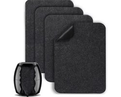 Hittebestendige matten Geschikt voor Airfryer Koffiezetapparaat Keukenblad - 4 stuks 16 x 12 inch Antislip siliconen apparaatglijder Geschikt voor Airfryer, Broodrooster, Oven, Blender