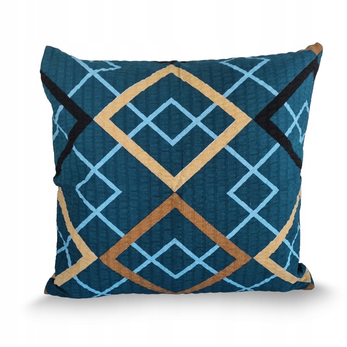 Korssolp Cora 70x80 – Navy, Gud, Ritpatroon Zwart