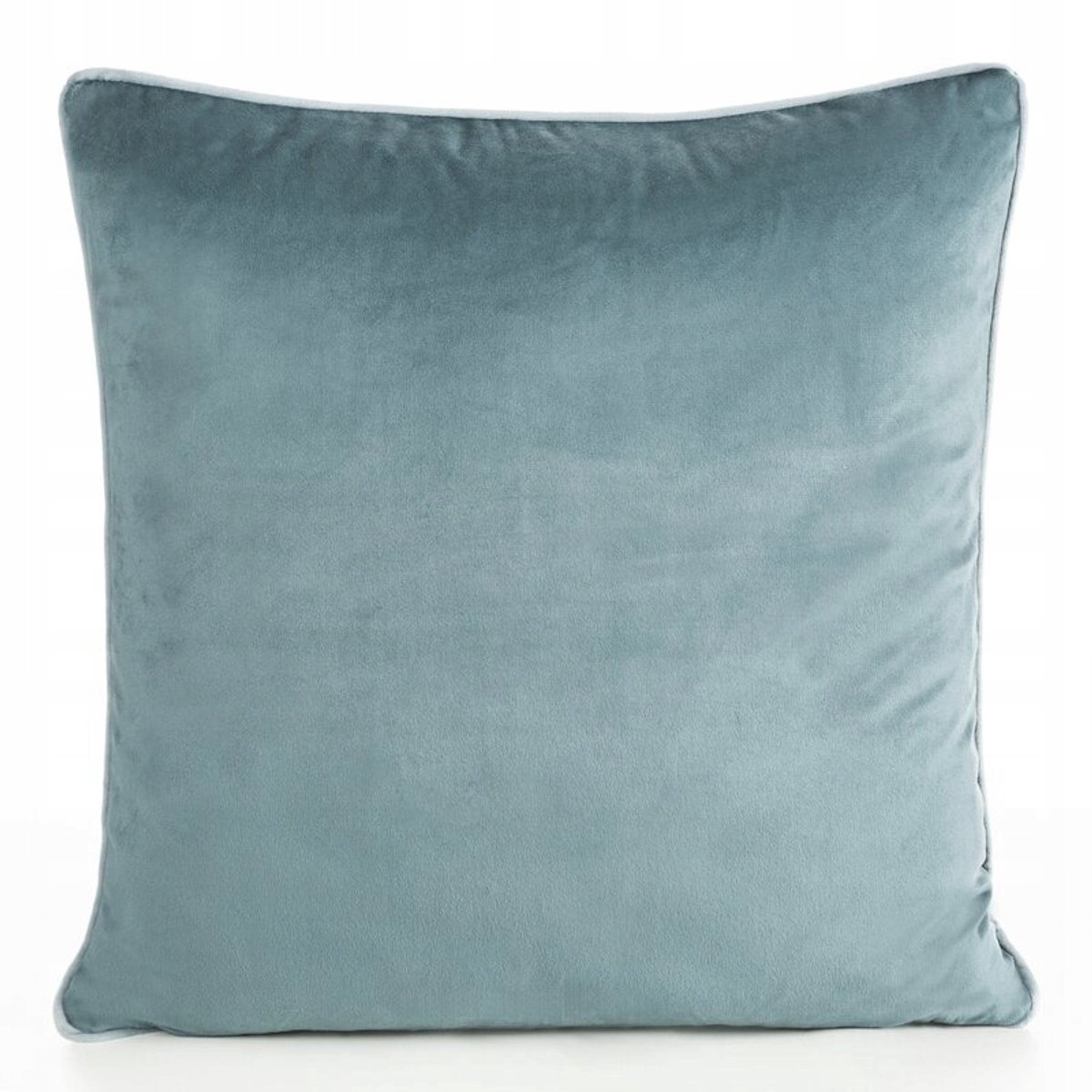 Gaja Velours Kussensloop met Bies 60x60cm Blauw
