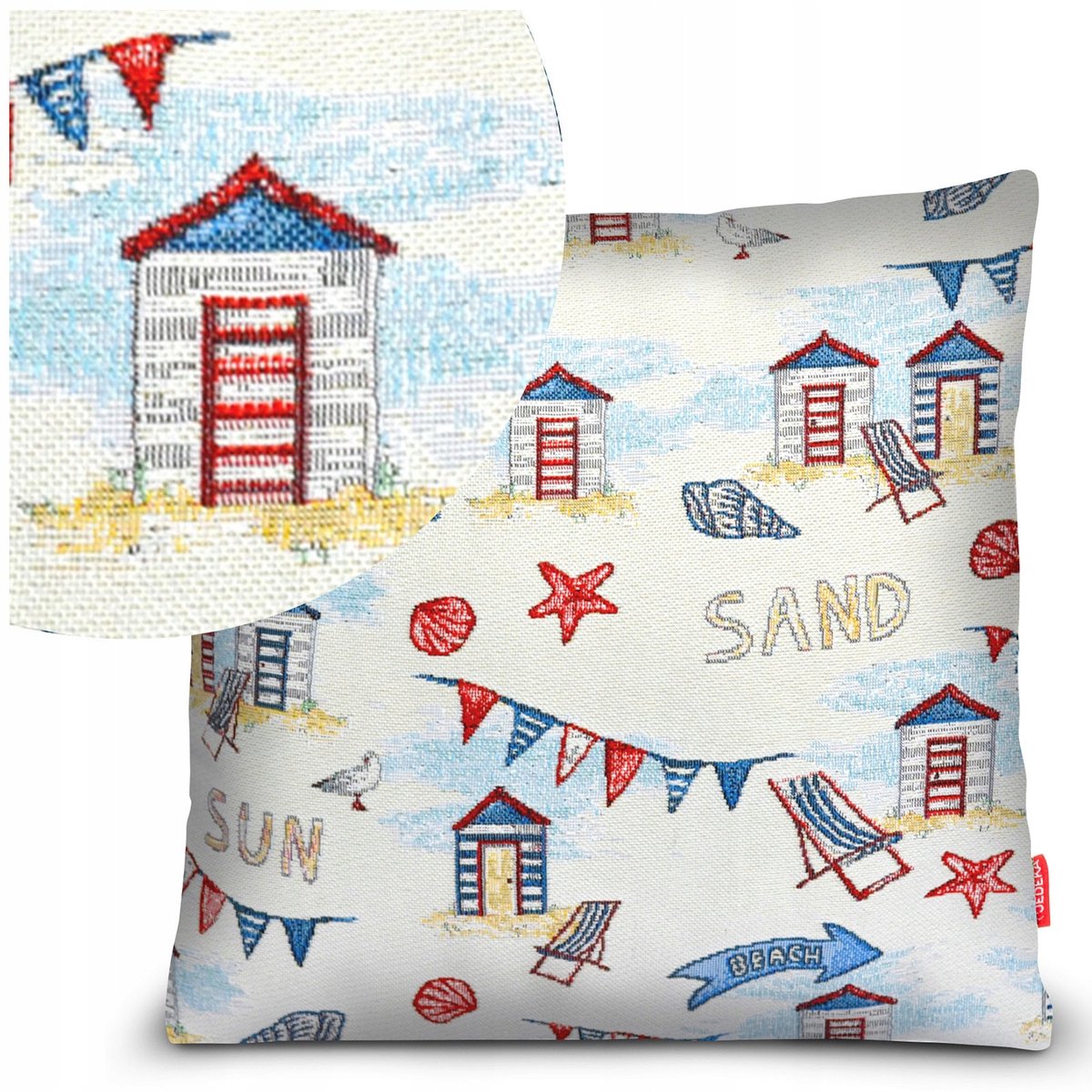 Gobelin Sierkussenhoes Nadia 40x40 cm - Tijdloos Decoratief