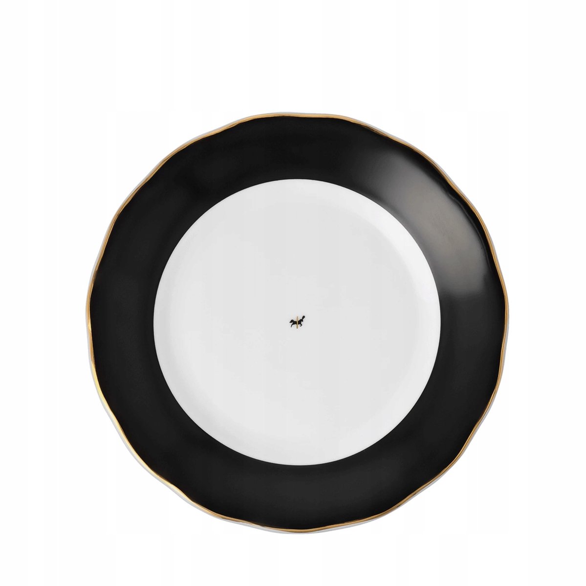 Ćmielów Alaska Circus Zwart Dessertbord 19 cm Porselein
